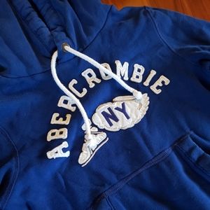 Medium blue Abercrombie hoodie